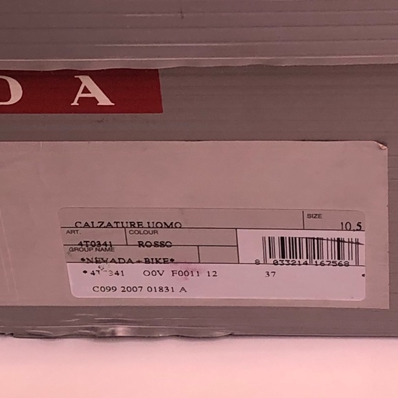 Prada Mens America’s Cup Sz 10.5 Hi Top Sneakers